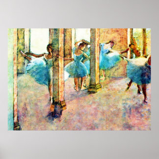 Póster Bailarines de ballet ~ Edgar Degas