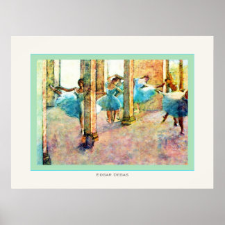 Póster Bailarines de ballet ~ Edgar Degas
