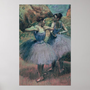 Póster Bailarines de Edgar Degas el   en violeta