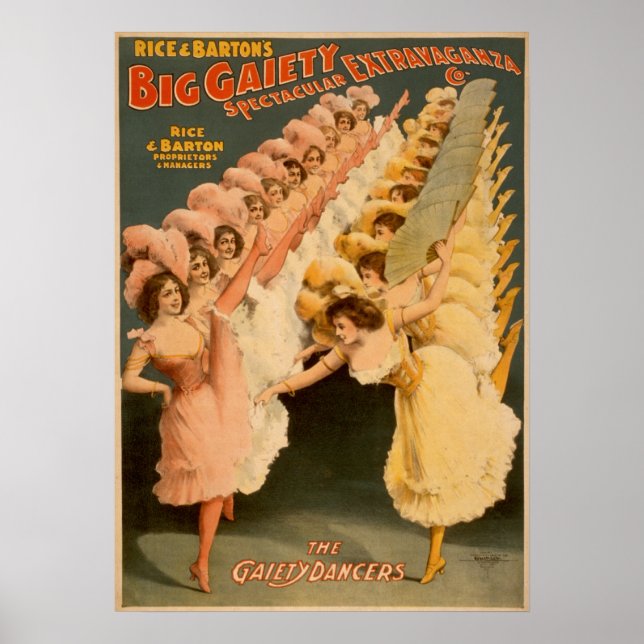 Póster Bailarines de fantasía - Poster de publicidad de é (Frente)
