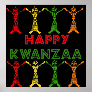 Póster Bailarines de Kwanzaa
