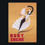 Póster Bailarines de salón de baile Art Deco Poster de da<br><div class="desc">Bailarines Art Deco Bailarinas Poster de Baile Vintage.</div>