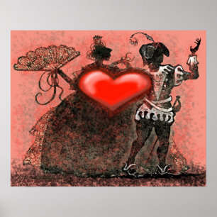 Póster Bailarines de San Valentín