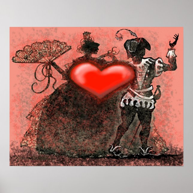Póster Bailarines de San Valentín (Frente)