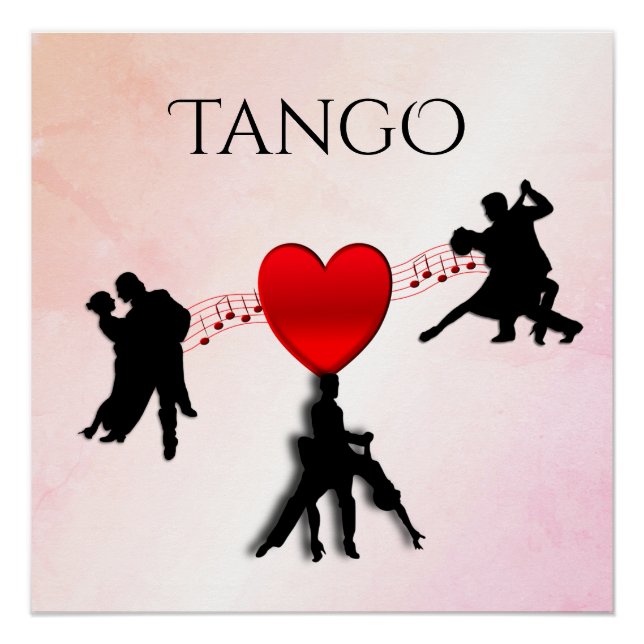 Póster Bailarines de Tango Ácidos (Anverso)
