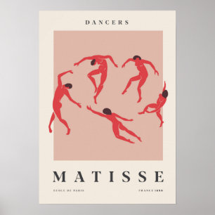 Póster Bailarines en Rojo