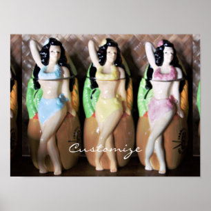 Póster Bailarines hawaianos Thunder_Cove