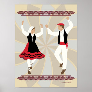 Póster Bailarines vascos
