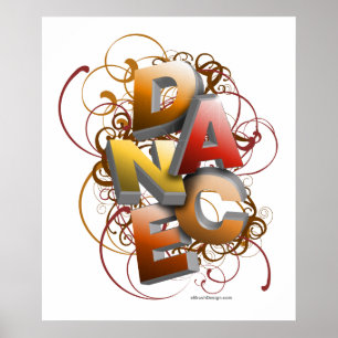 Póster Baile 3D (otoño)