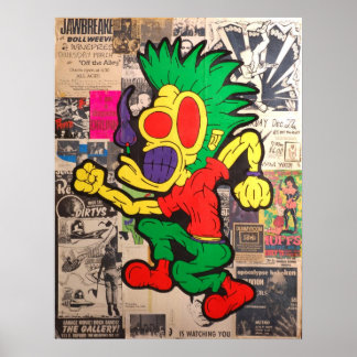 Póster "Baile a la música"