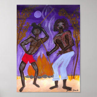 Póster Baile aborigen