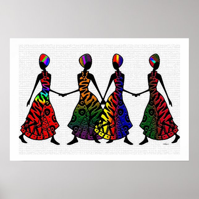 Póster Baile Africano De La Hermandad (Frente)