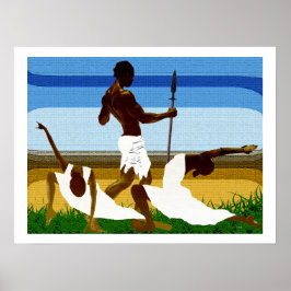 Póster Baile afrocéntrico