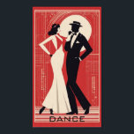 Póster Baile Art Deco<br><div class="desc">Gran diseño poster. Te encantará como a otros. Tenga la libertad de usar este diseño para otro producto que desee o para el personalizar y agregue su texto. Sígueme por más. Gracias. Que tengas un buen día.</div>