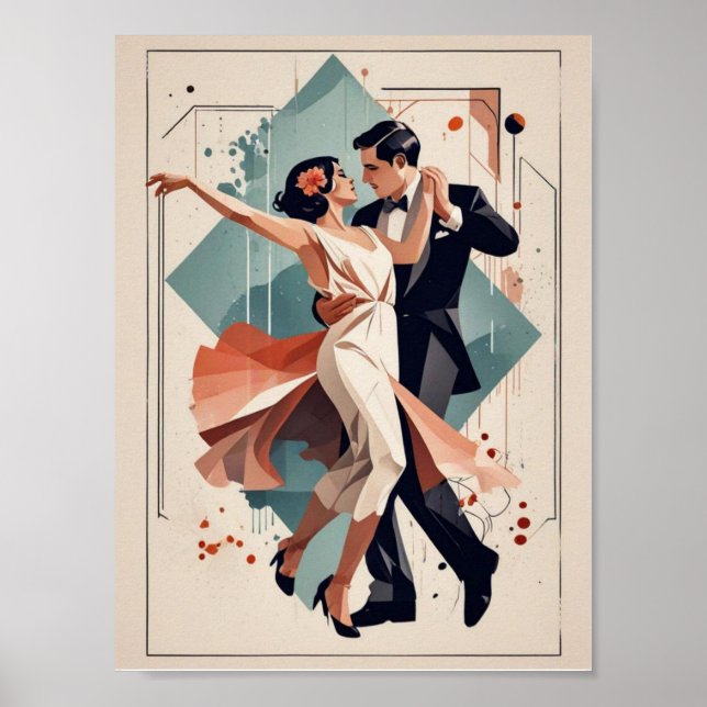 Póster Baile Art Deco (Frente)