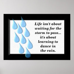 Póster Baile bajo la lluvia