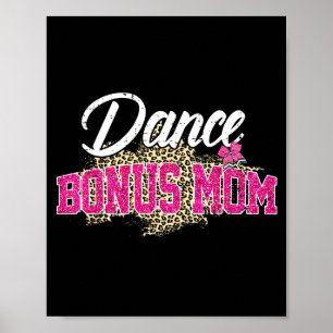 Póster Baile bonus mamá leopardo divertida bailando mamá