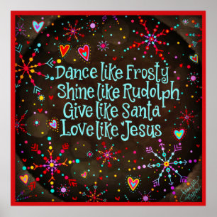 Póster Baile como Frosty... Amor como Jesús