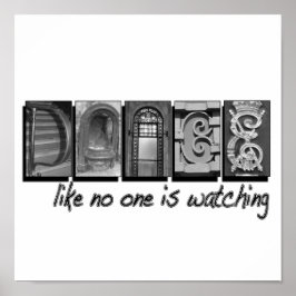 Póster Baile como nadie está viendo, carta PIcture