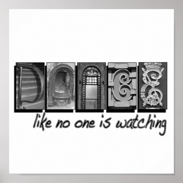 Póster Baile como nadie está viendo, carta PIcture (Frente)