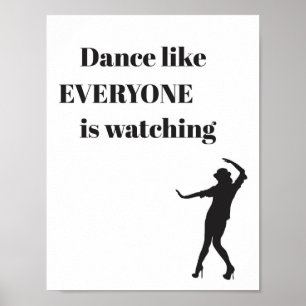 Póster Baile como TODO EL MUNDO está mirando - Poster