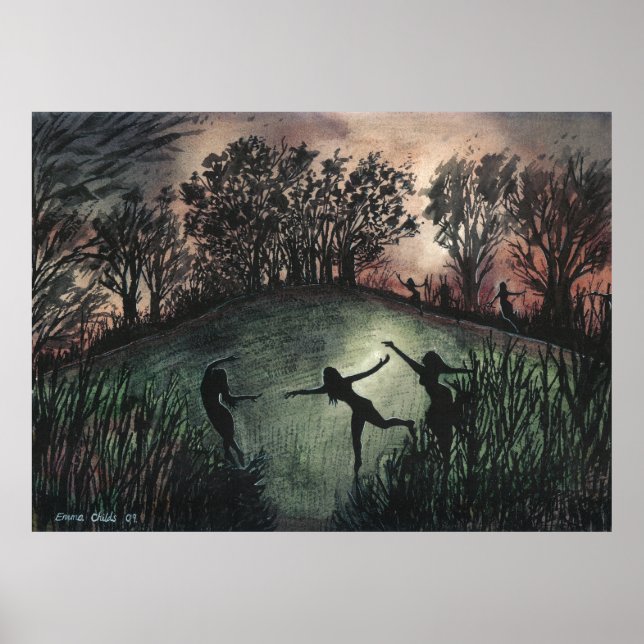Póster Baile con luz de luna poster (Frente)