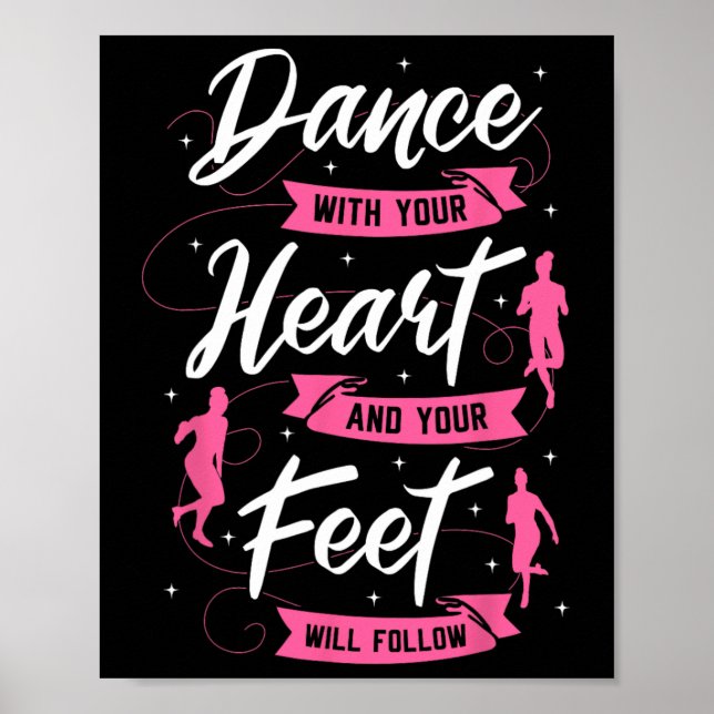 Póster Baile Con Su Corazón Y Sus Pies Seguirán A Da (Frente)