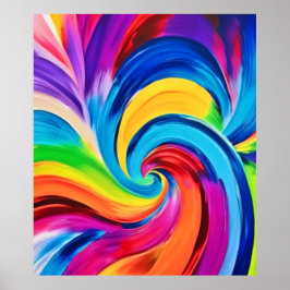 Póster Baile cromático vibrante