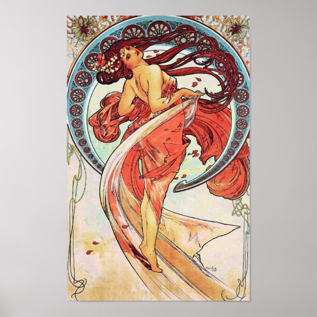 Póster Baile de Alphonse Mucha (Frente)
