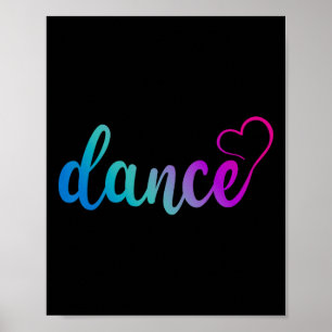 Póster Baile de amor lindo bailarina elegante bailarina d