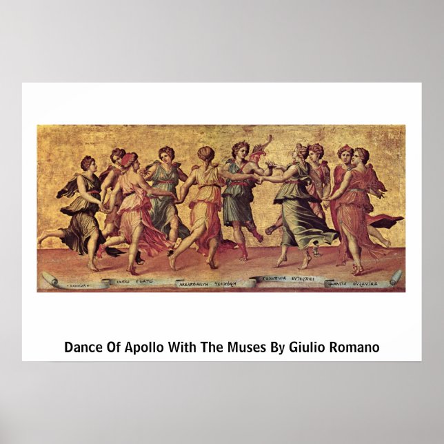 Póster Baile De Apolo Con Musa De Giulio Romano (Frente)
