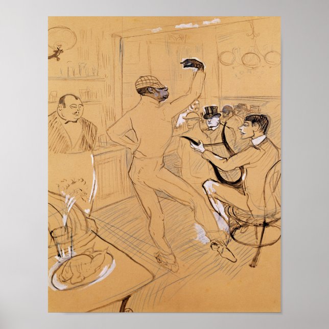 Póster Baile de chocolate, 1896 (Frente)