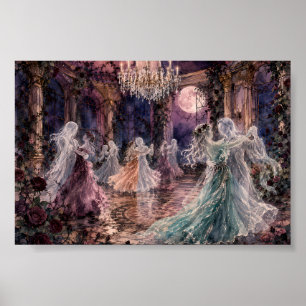 Póster Baile de fantasmas góticos Salón de baile Capricho