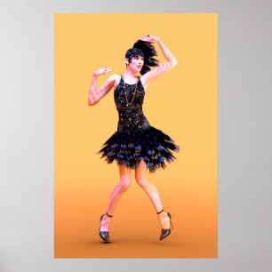 Póster Baile de Flapper Vintage