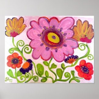 Póster baile de flores