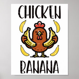 Póster Baile de la canción dulce de pollo Nana Frutas Niñ