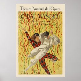 Póster Baile de Máscaras del Teatro Nacional de la Ópera