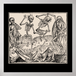 Póster Baile, de muerto, Dance of macabre/