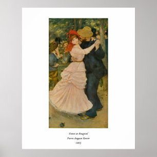 Póster Baile de Pierre-Auguste Renoir en Bougival (1883)