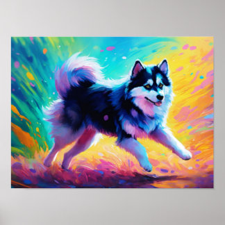 Póster "Baile de Pomsky: Libertad vibrante en el arte"