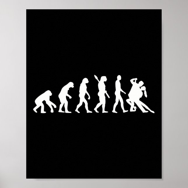 Póster Baile de tango de evolución (Frente)