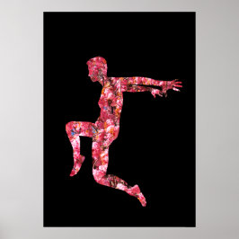 Póster Baile del árbol de flores