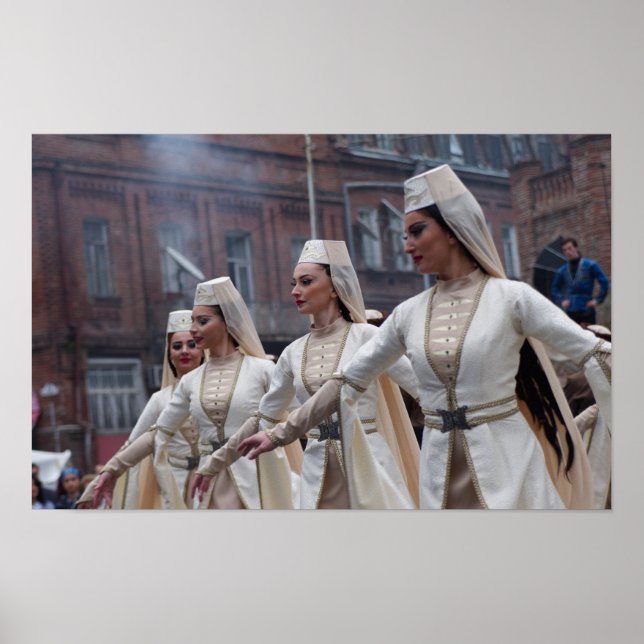 Póster Baile del festival Tbilisoba (Frente)