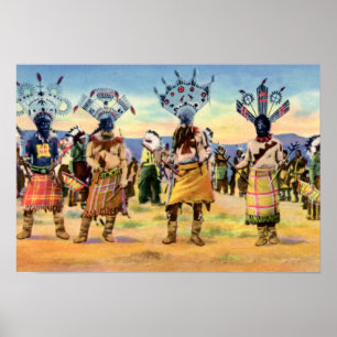 Póster Baile Diablo de los Indios Arizona Apache