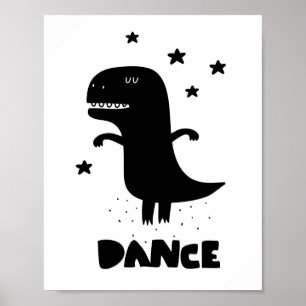 Póster Baile dino