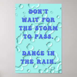 Póster Baile en la lluvia
