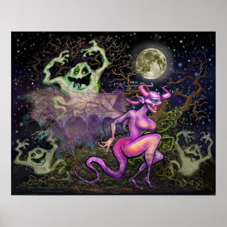 Póster Baile espeluznante