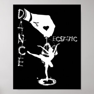 Póster Baile extático Llerina Bailarina en un tutú Freest
