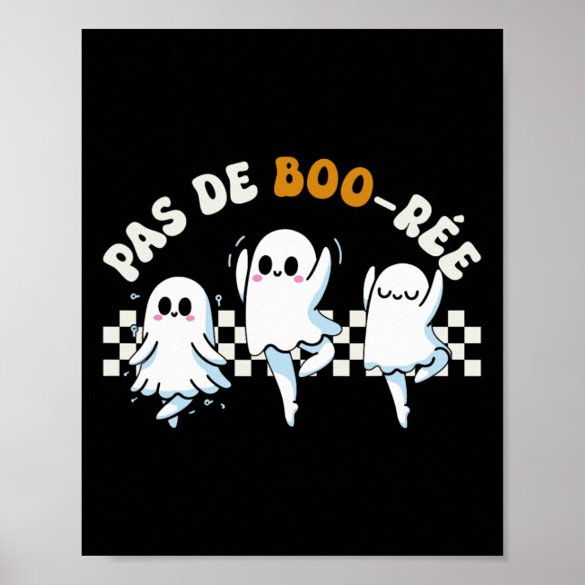 Póster Baile Fantasma Fantasma Halloween (Frente)