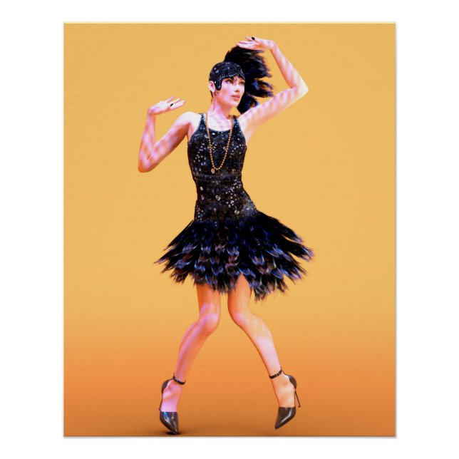 Póster Baile Flapper Vintage (Anverso)